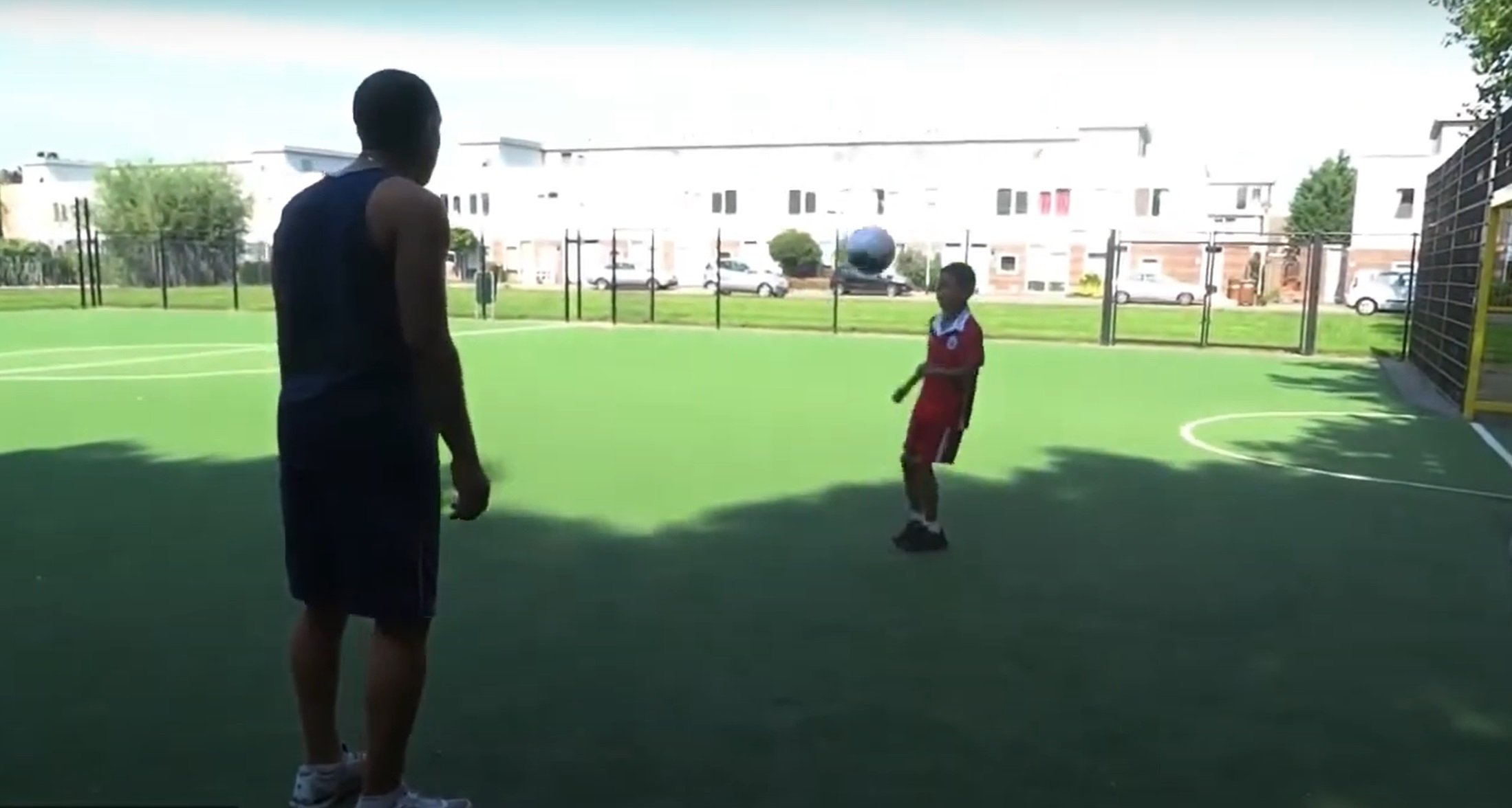 Steven training his son
