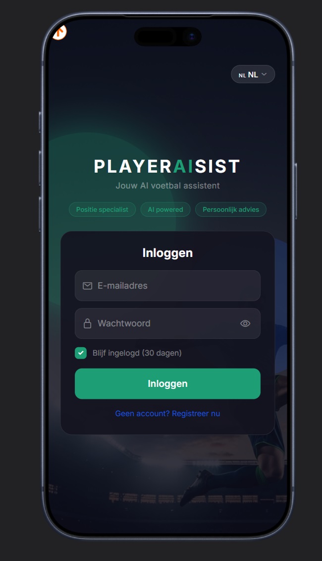 PlayerAIsist app screenshot